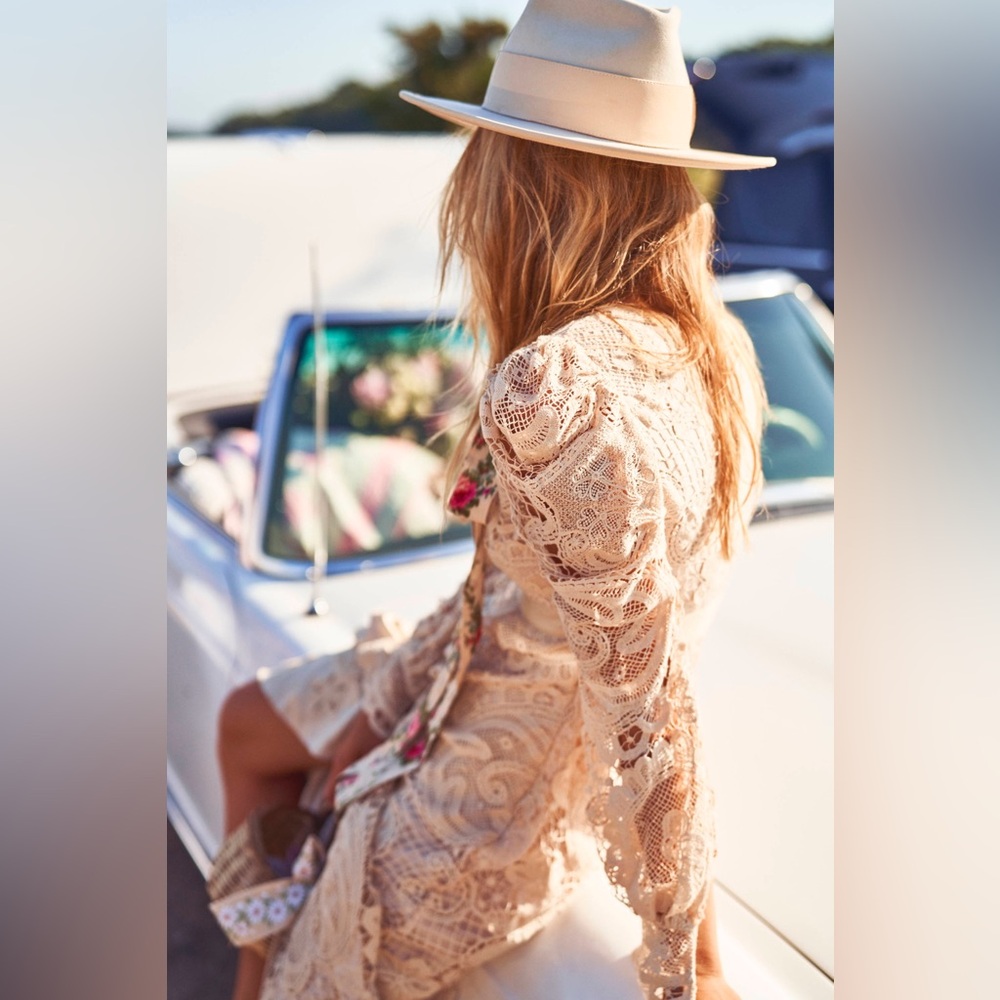 LoveShackFancy Cream Maxi Dress - Picture 4 of 16